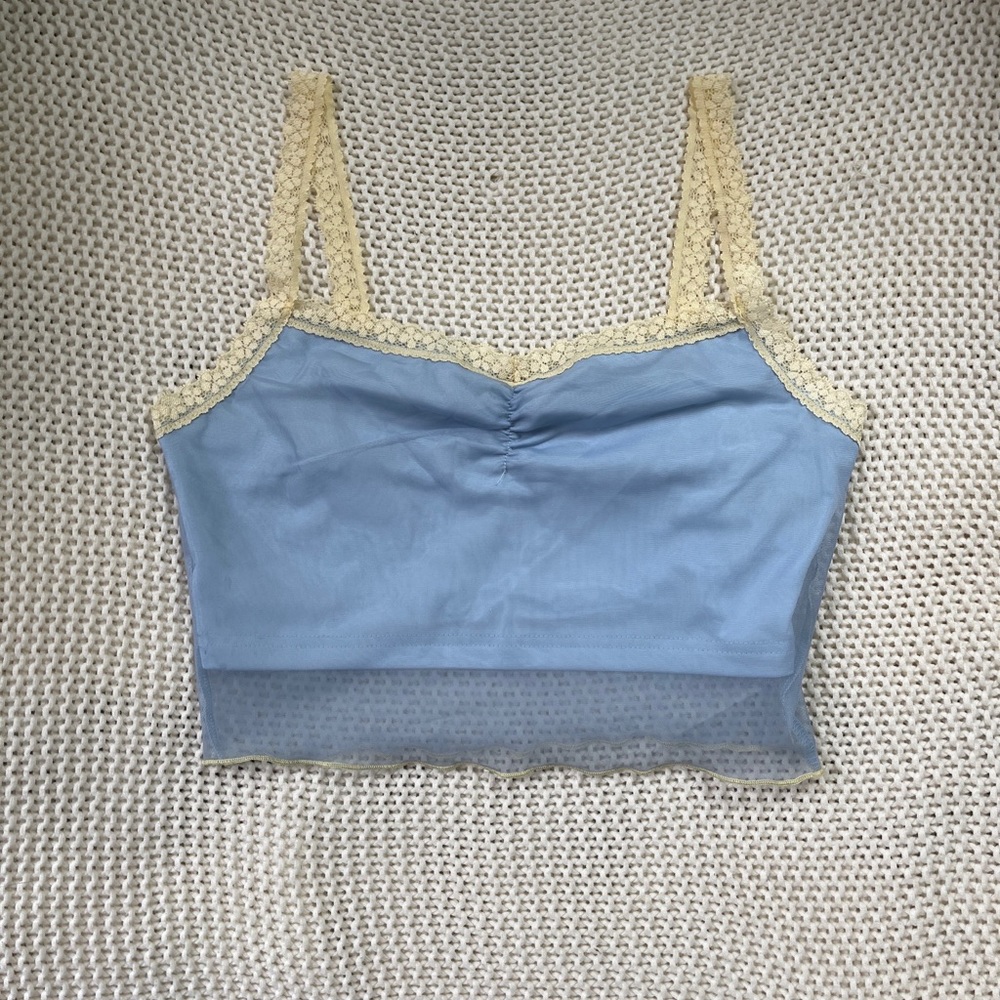 Y2K Fairycore Lace Crop Top